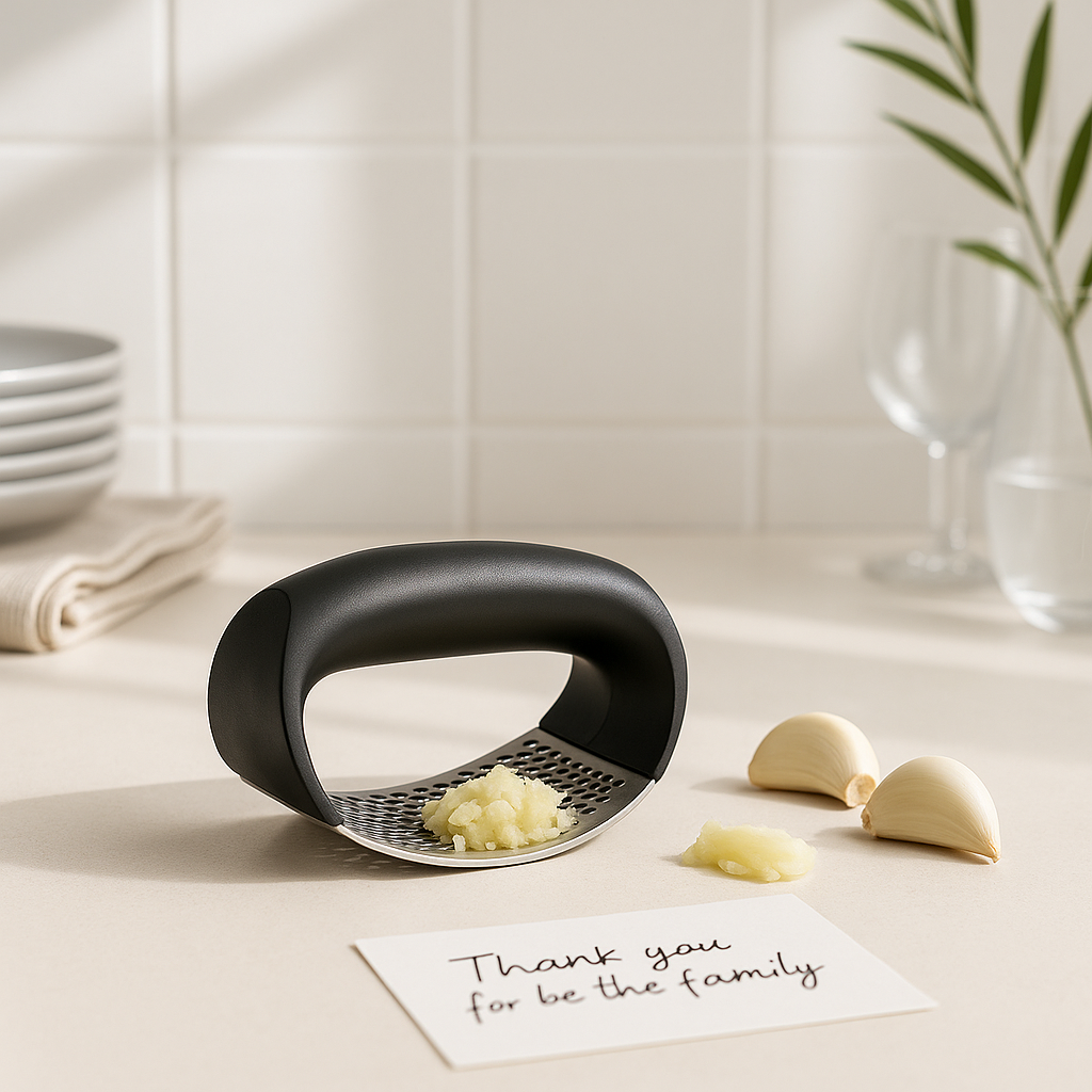 Stainless Steel Garlic Press