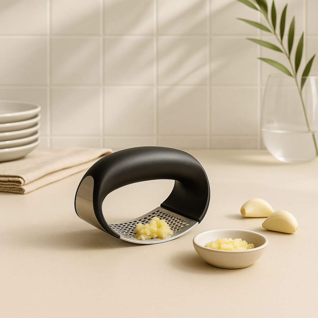 Stainless Steel Garlic Press