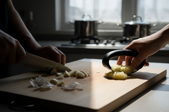 Stainless Steel Garlic Press