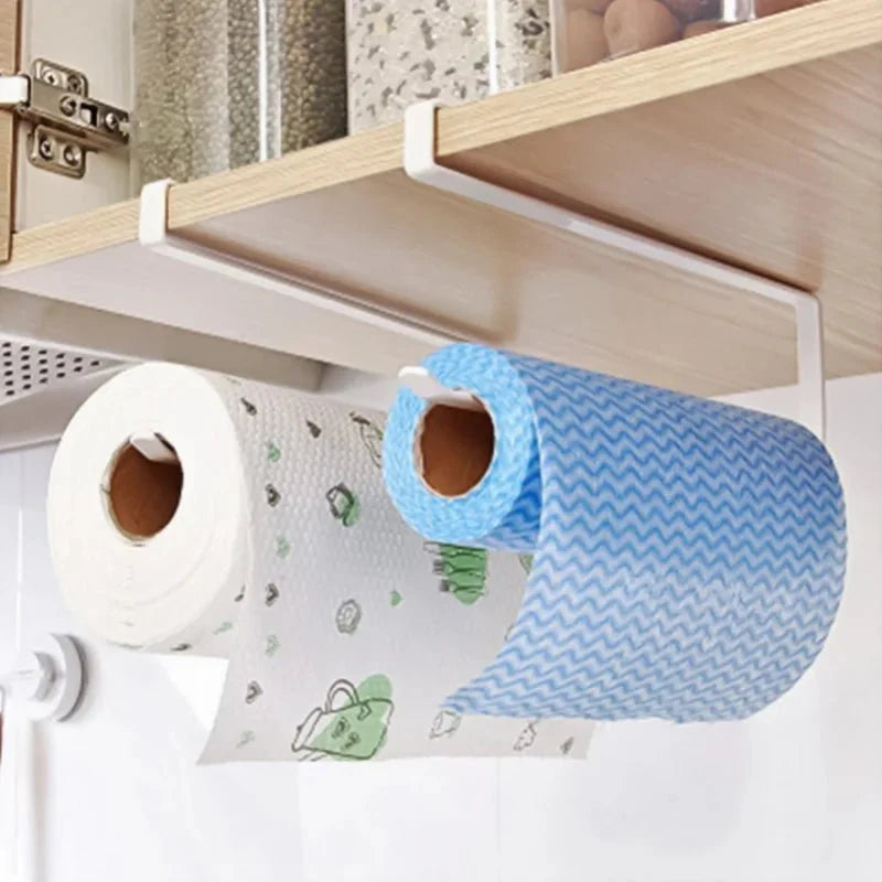 Non - Perforated Hanging Storage Rack - Paper Towel and Wrap Holder - Rain Bown Home