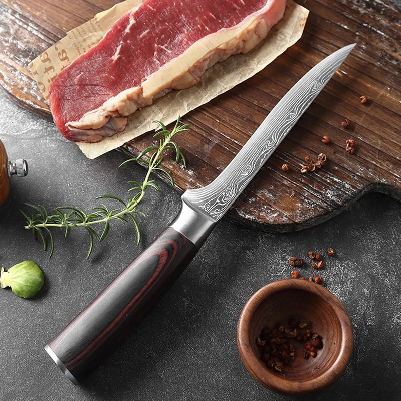 Professional Hand - Forged Boning Knife - Rain Bown Home