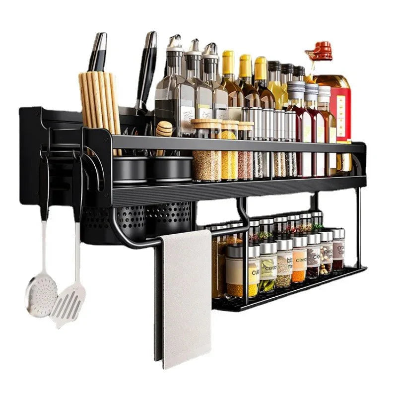 Wall - Mounted Kitchen Shelf Organizer - Rain Bown Home