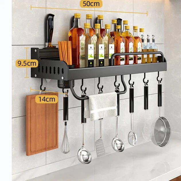 Wall - Mounted Kitchen Shelf Organizer - Rain Bown Home